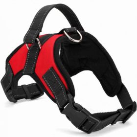 Dog Chest Strap Traction Rope Explosion proof Flushing Dog Chest Strap (colour: Black, Specifications (length * width): XL)